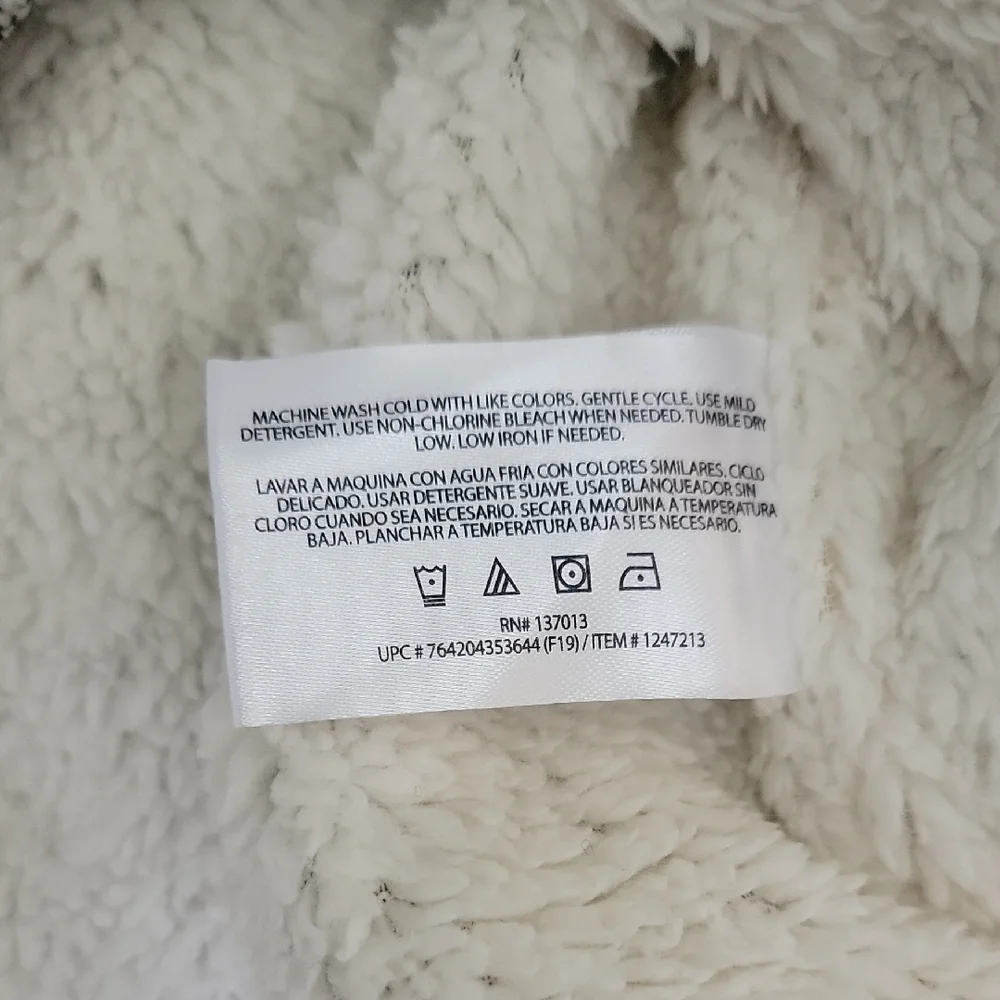Orvis Black and White Quarter Zip Sweater Classic Design With Fleece Lined